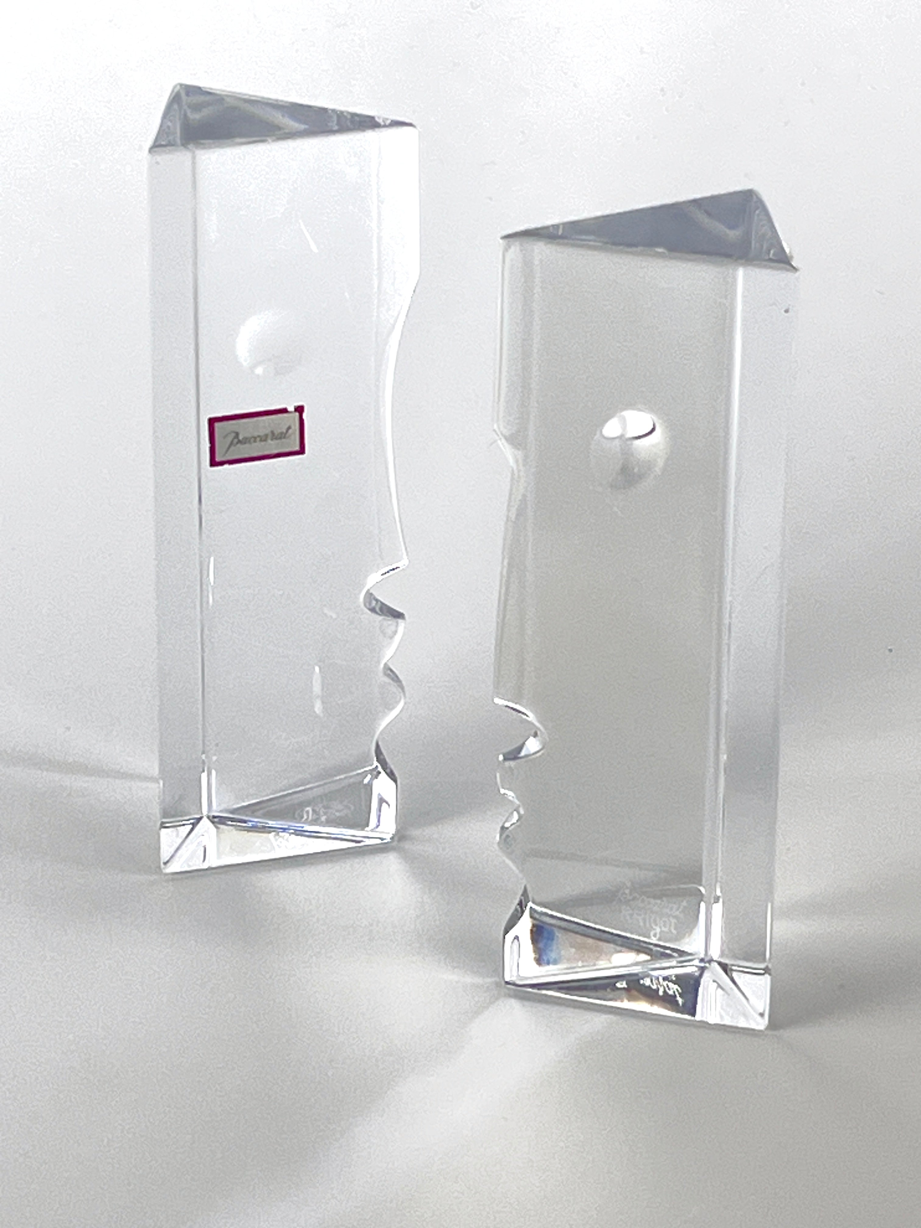 Baccarat Crystal Face Sculptures by Robert Rigot – Dovetail