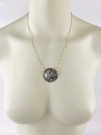 Vintage Handmade Sterling Modernist Necklace