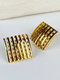 Vintage Caged Square Earrings