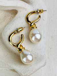 Vintage Faux Pearl Earrings by Carolee