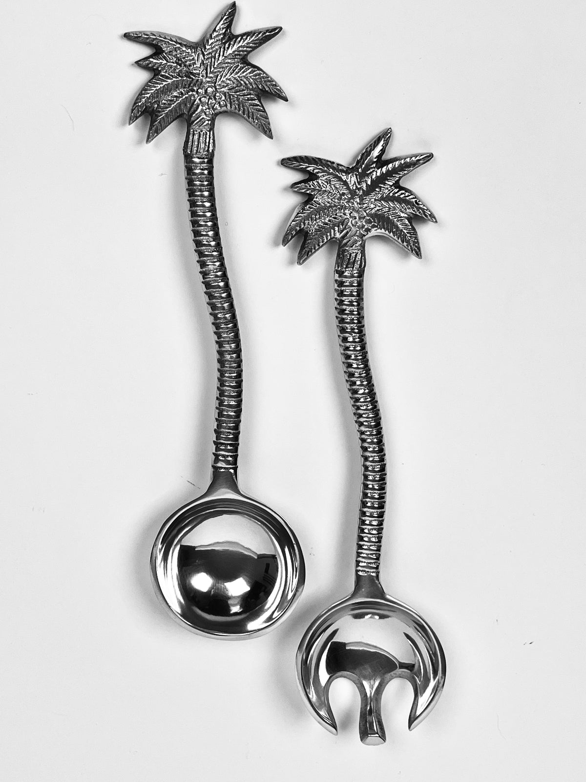 Vintage Palm Tree Salad Servers