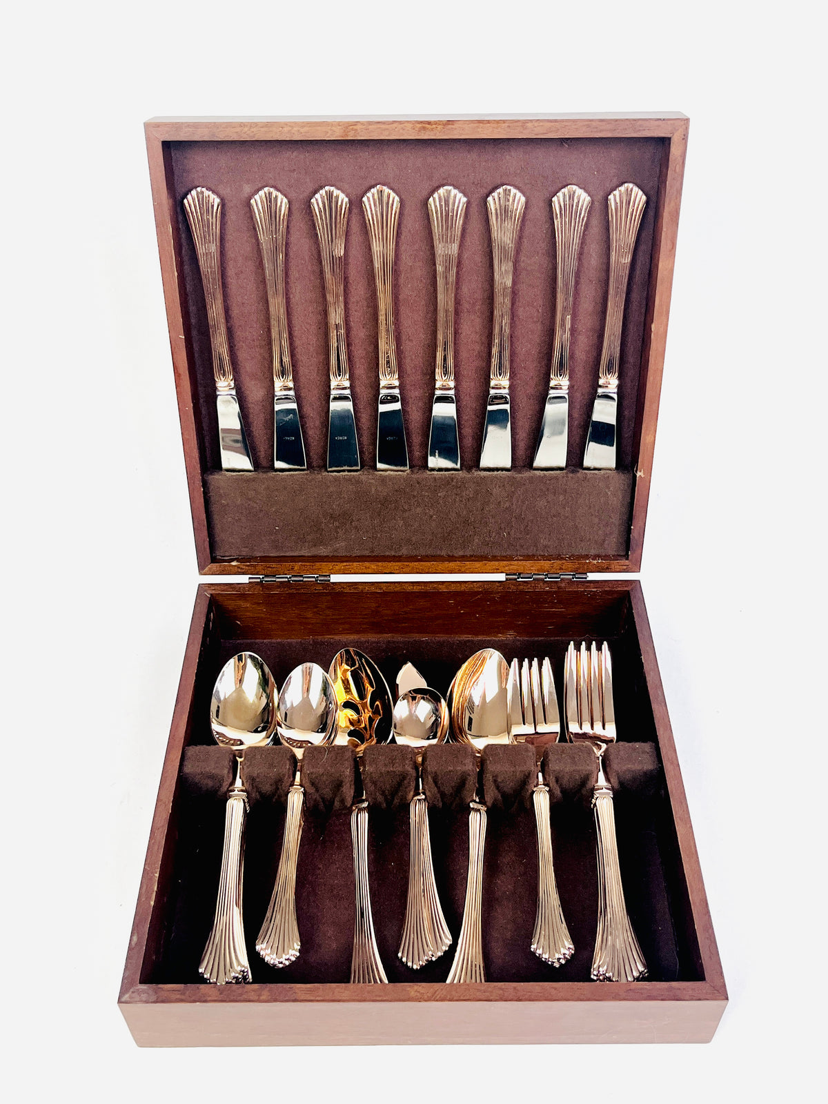 Vintage Towle Rosey Gold Flatware Set