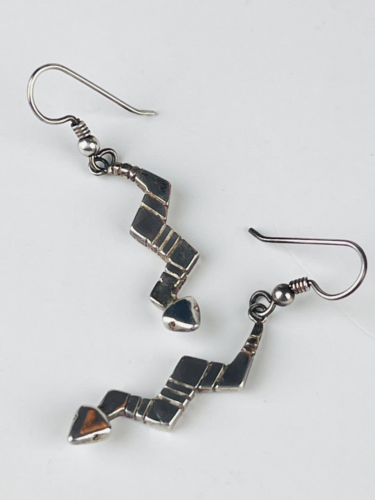 Vintage Sterling Snake Earrings