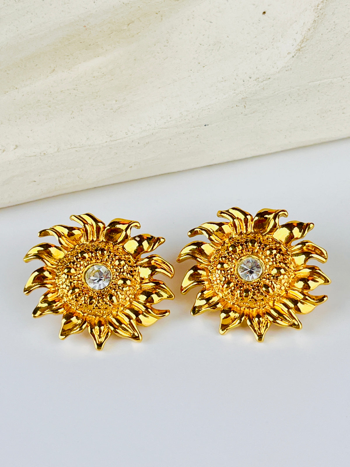 Vintage Sunflower Earrings