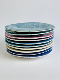 Rare 10pc Set of Lyn Evans Dinner Plates