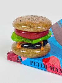 Vintage Pop Art Blown Glass Cheeseburger