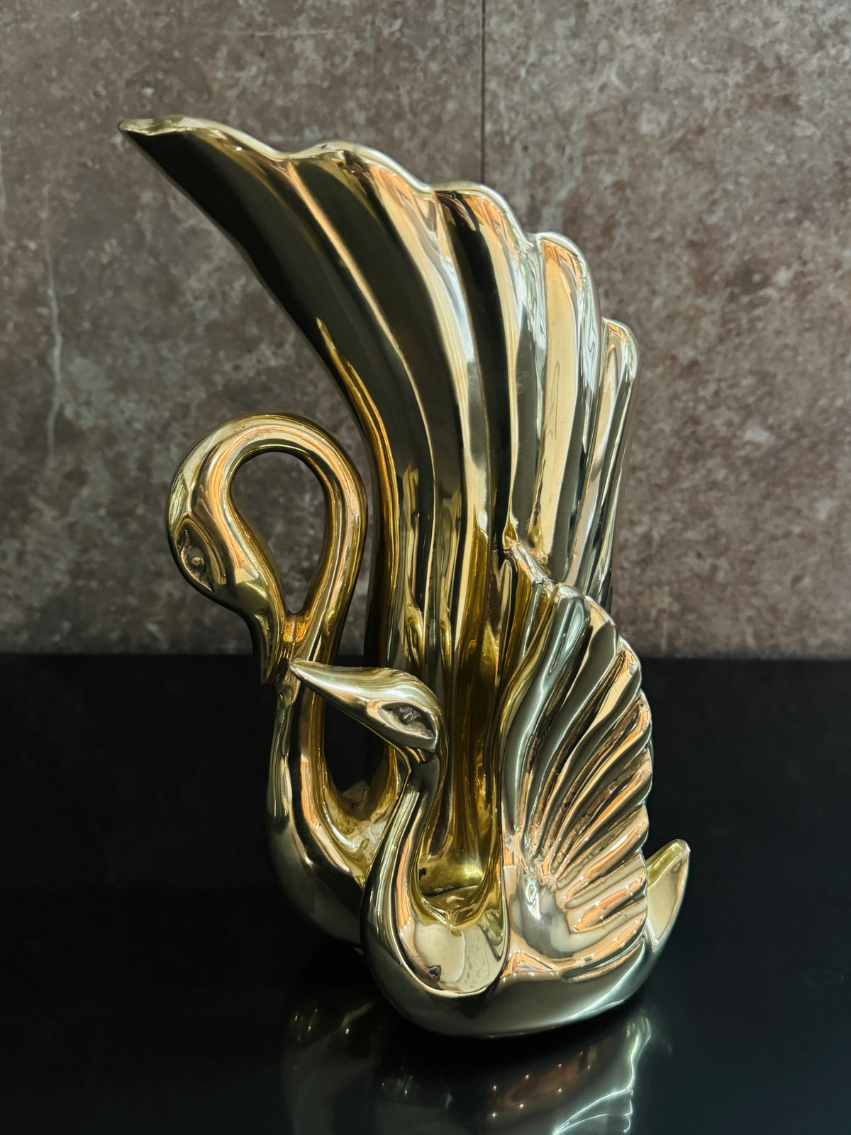 Brass Swan Vase by Frederick Cooper Chicago – Dovetail