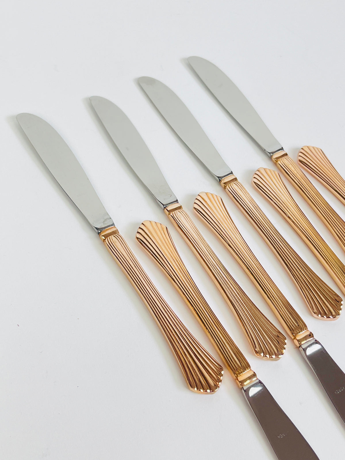 Vintage Towle Rosey Gold Flatware Set