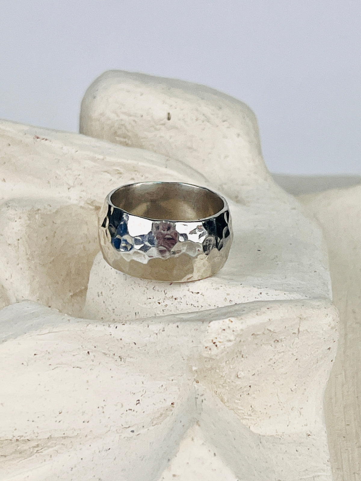 Vintage Textured Sterling Band