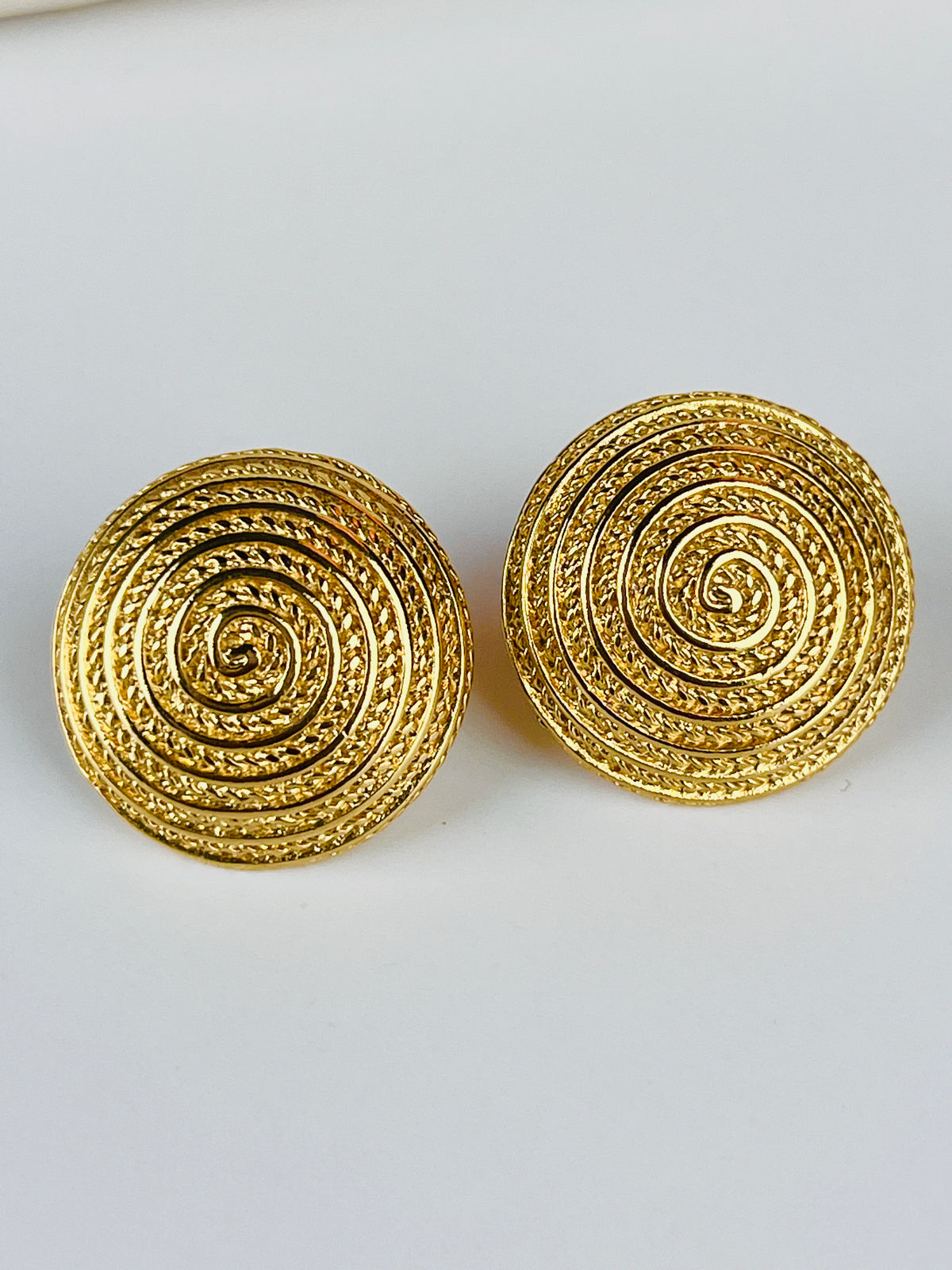 Vintage Coiled Rope Earrings