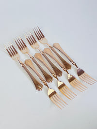 Vintage Towle Rosey Gold Flatware Set