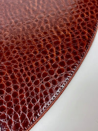 Vintage Faux Crocodile Embossed Placemats