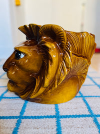 Rare Vintage Fitz & Floyd Lion Head Planter - LARGE!