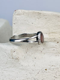 Sterling Mother of Pearl Ring