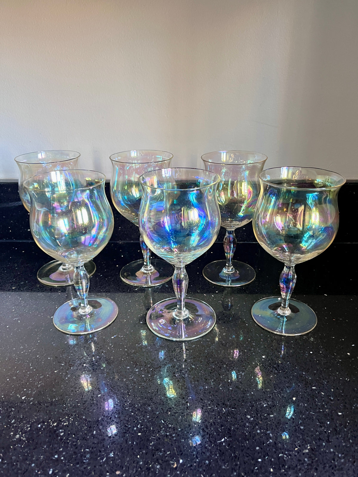 Vintage Iridescent Stemware