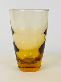 Vintage Ripply Amber Glasses