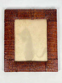 Rare 1930s Genuine Crocodile Skin Picture Frame