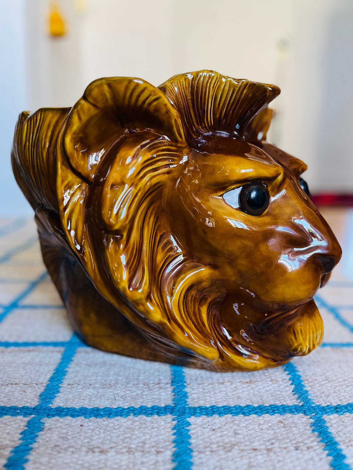 Rare Vintage Fitz & Floyd Lion Head Planter - LARGE!