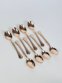 Vintage Towle Rosey Gold Flatware Set