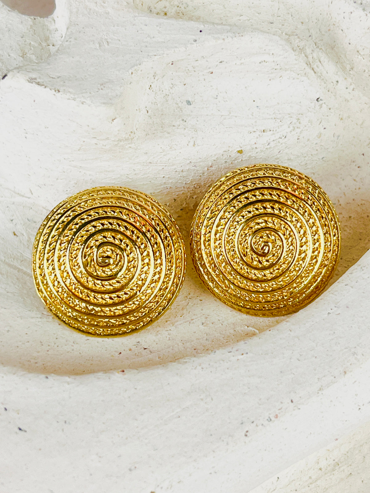 Vintage Coiled Rope Earrings