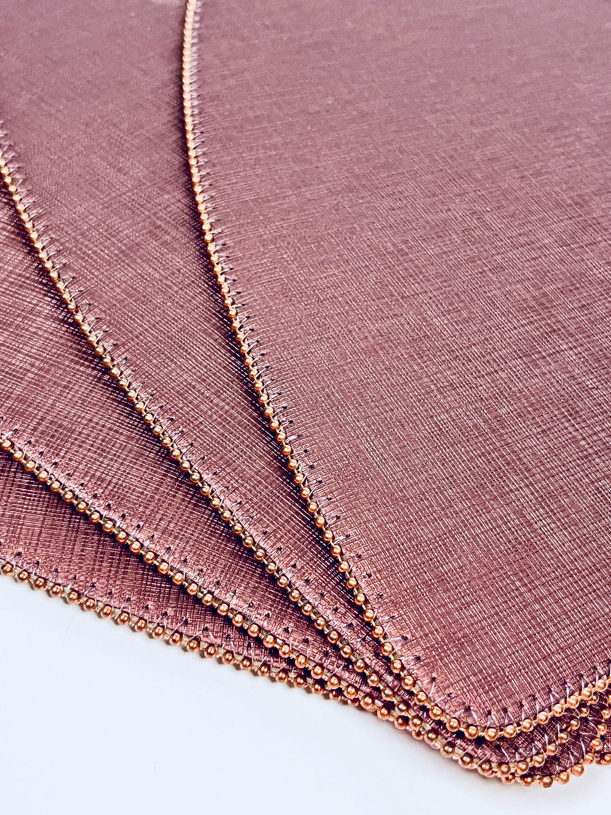 Vintage Metallic Mauve Textured Placemats