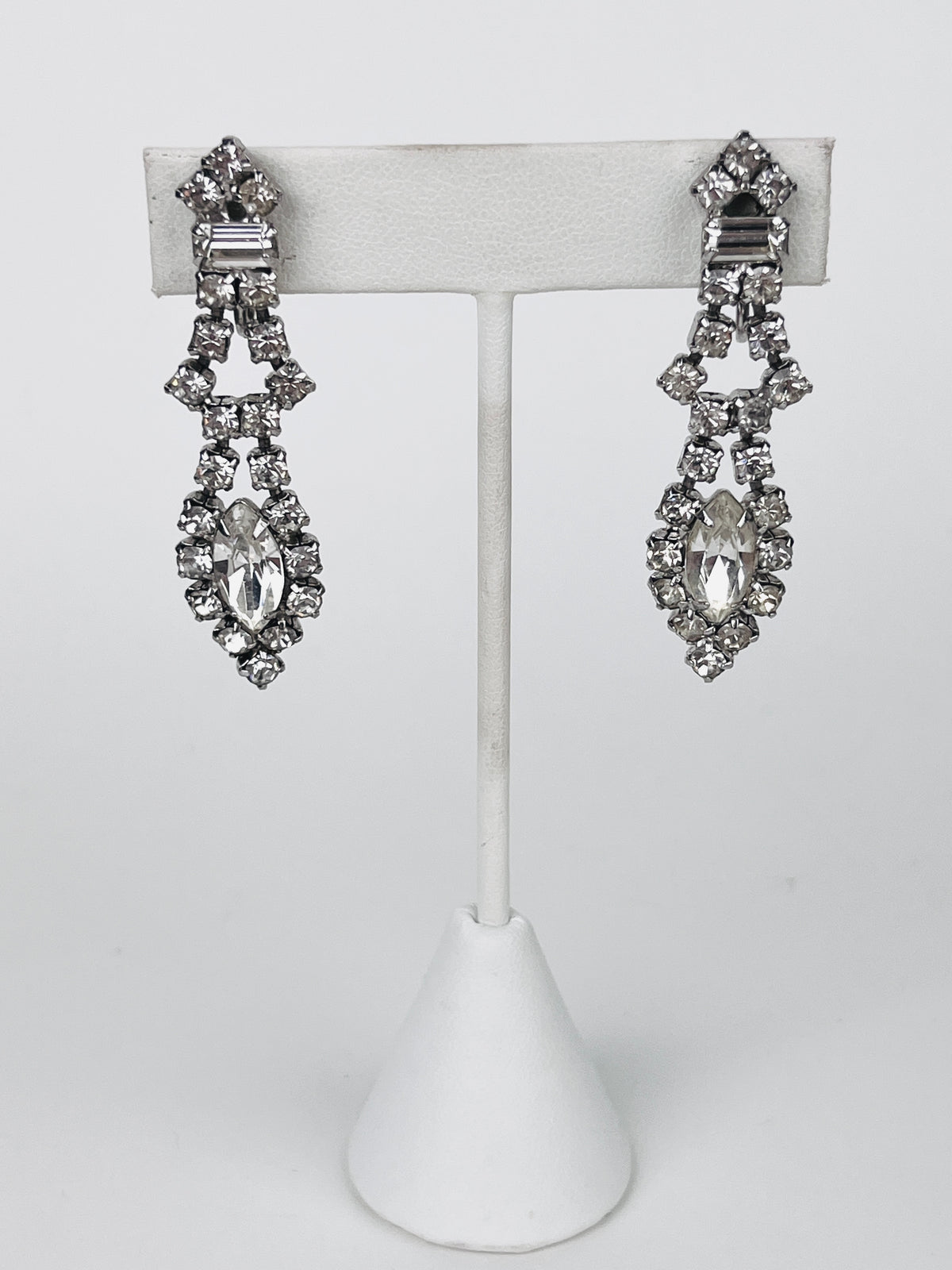 Vintage Rhinestone Drop Earrings