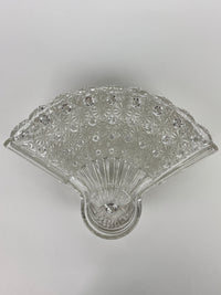 Vintage Glass Fan Plates, 6pc Set