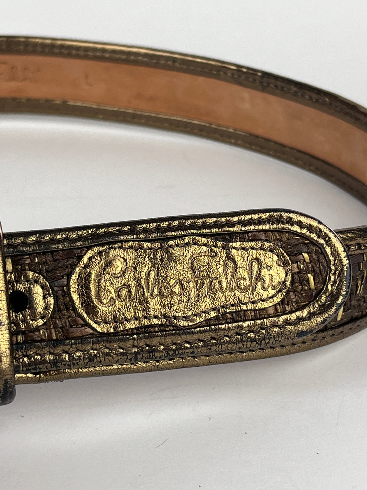 Vintage Carlos Falchi Leather Belt