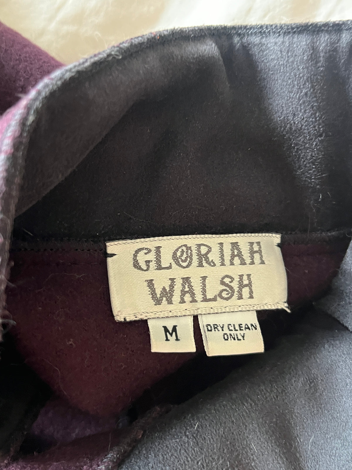 Vintage Aubergine Wool Coat