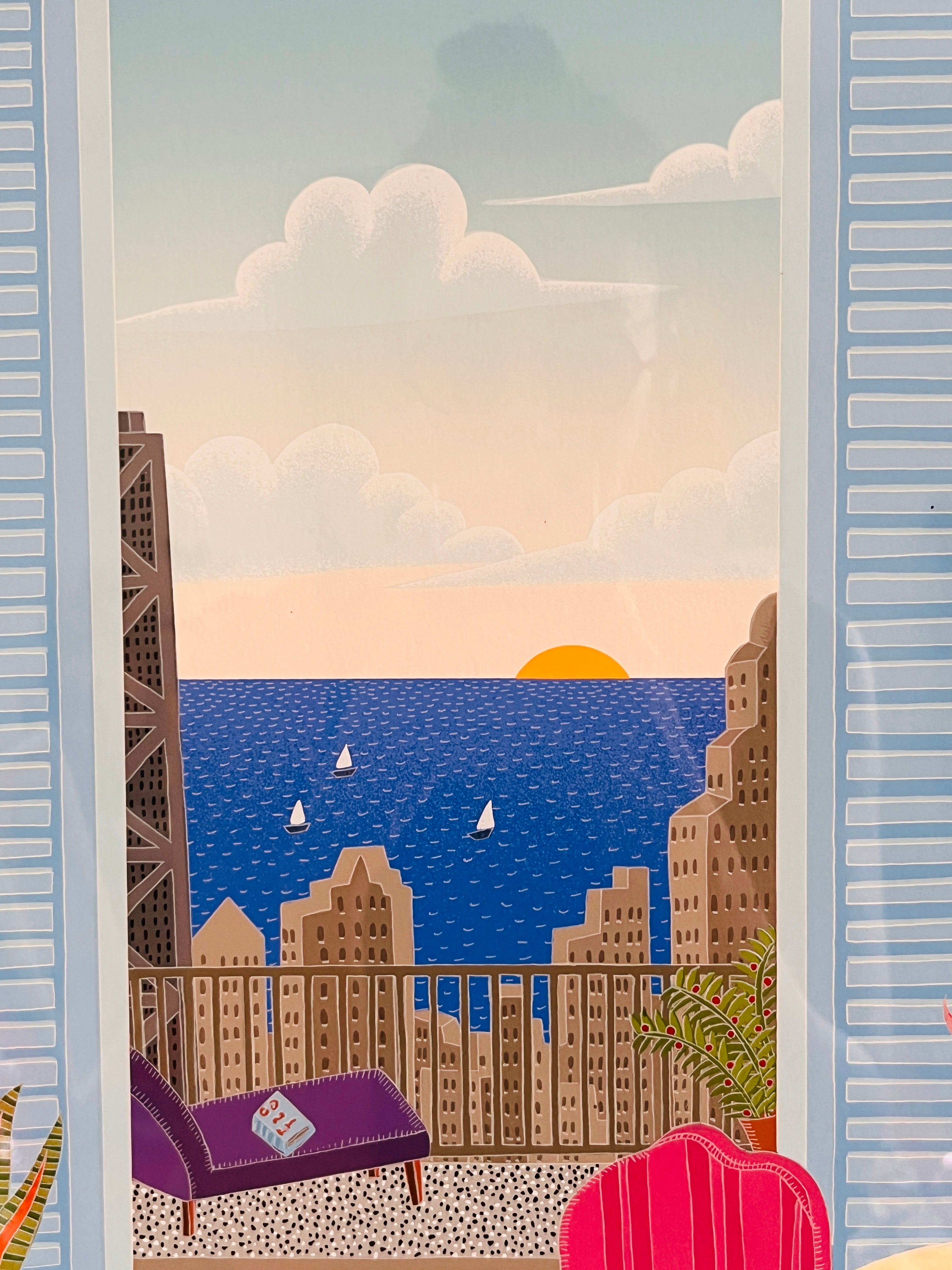 Chicago Morning” by Thomas McKnight Signed Artist Proof – Dovetail