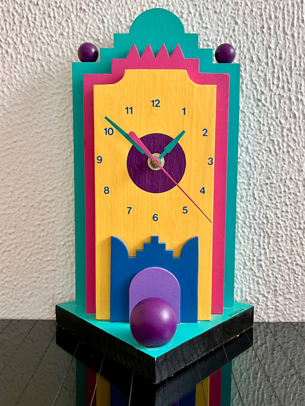 Vintage Postmodern / Memphis Style Clock