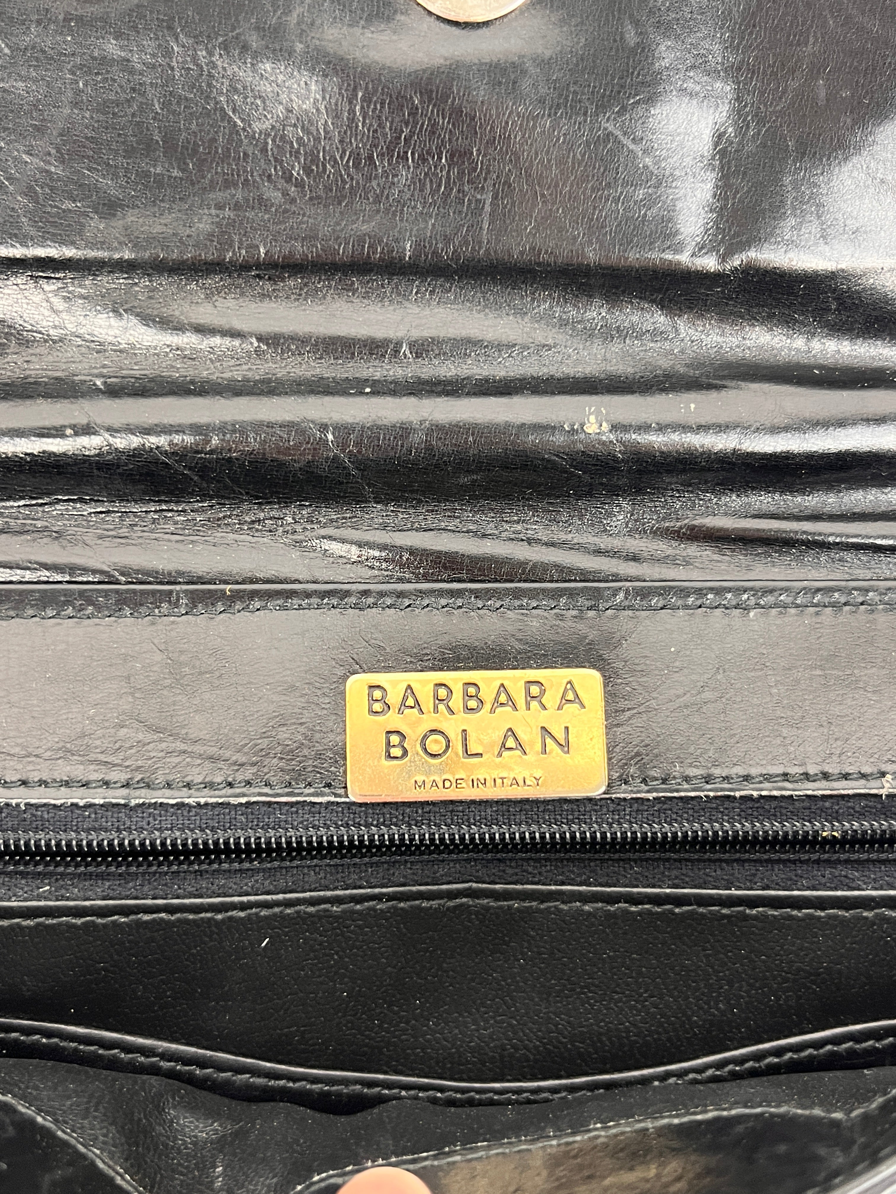 Barbara Bolan Scales Leather outlet clutch/Purse