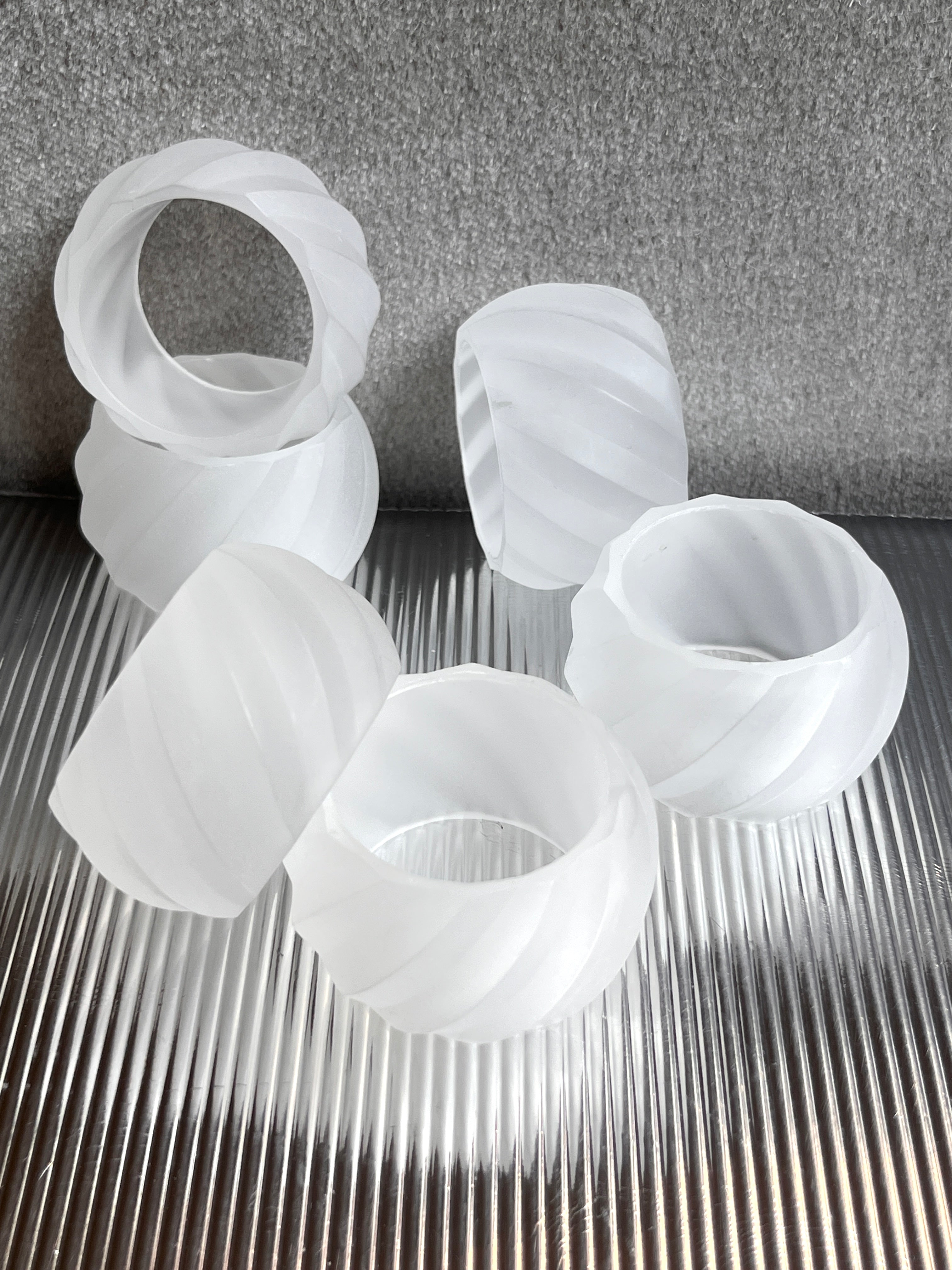 Acrylic sale napkin rings