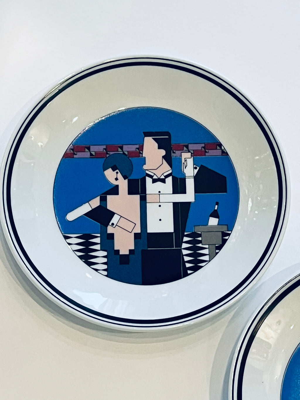 Postmodern Porcelain Canapé Plates - 5pc