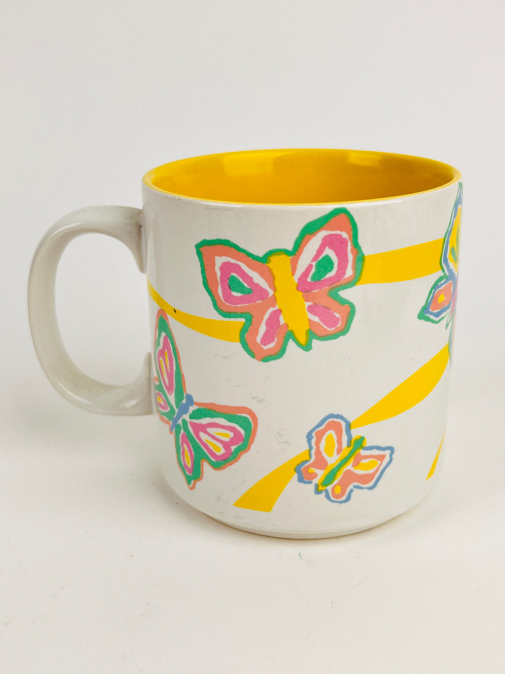 80s Vintage Butterfly Mug