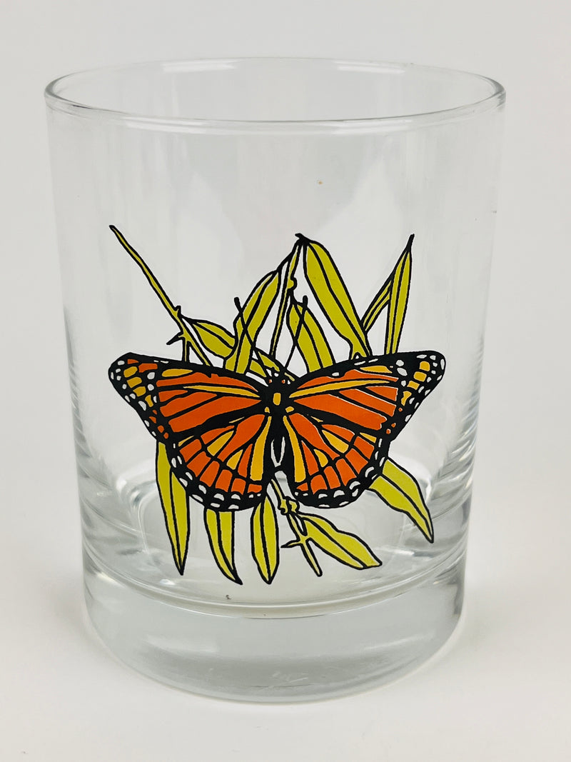 Vintage Butterfly Rocks Glasses