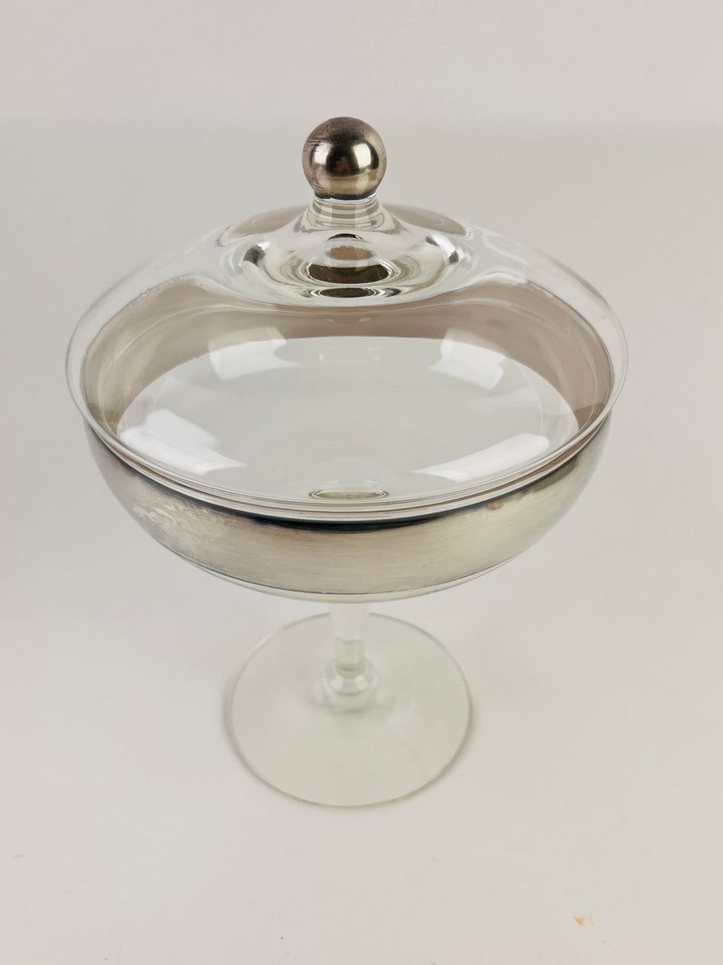 MCM Silver Banded Lidded by Dorothy Thorpe