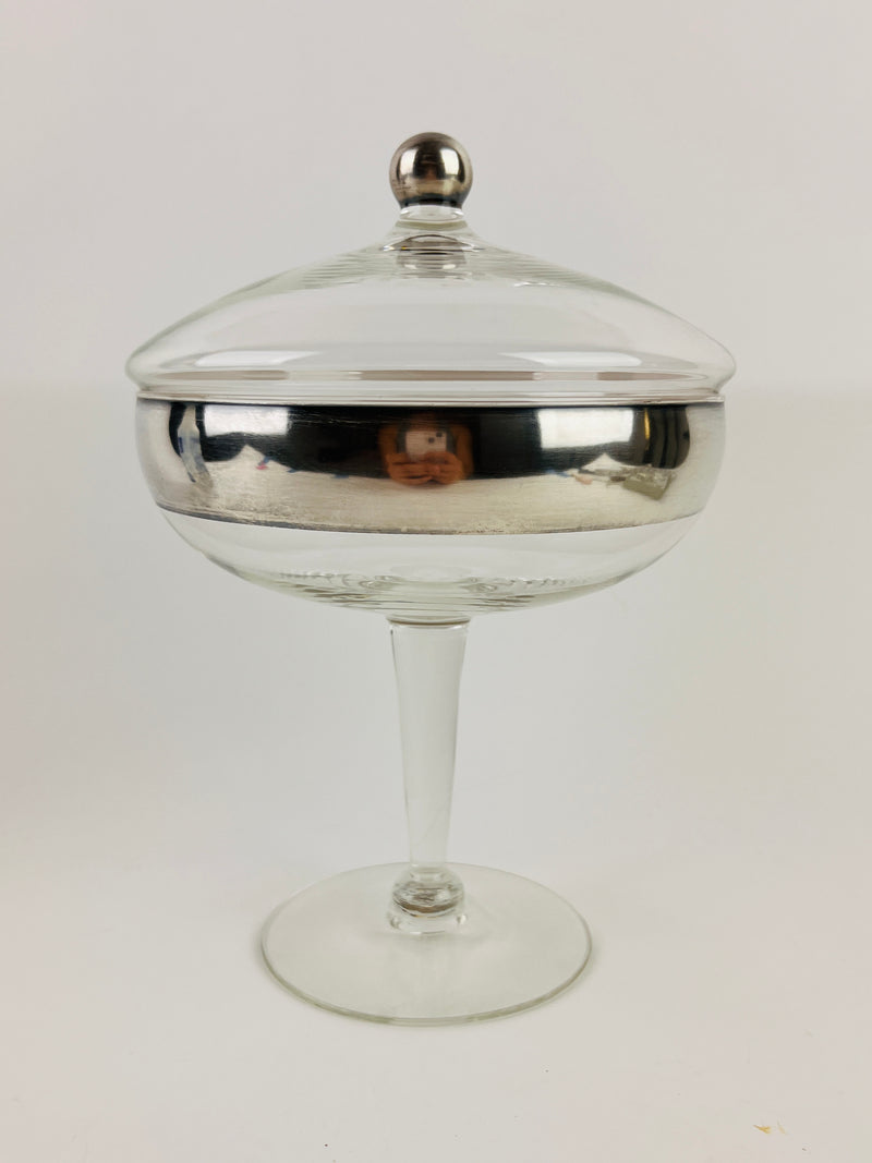 MCM Silver Banded Lidded by Dorothy Thorpe