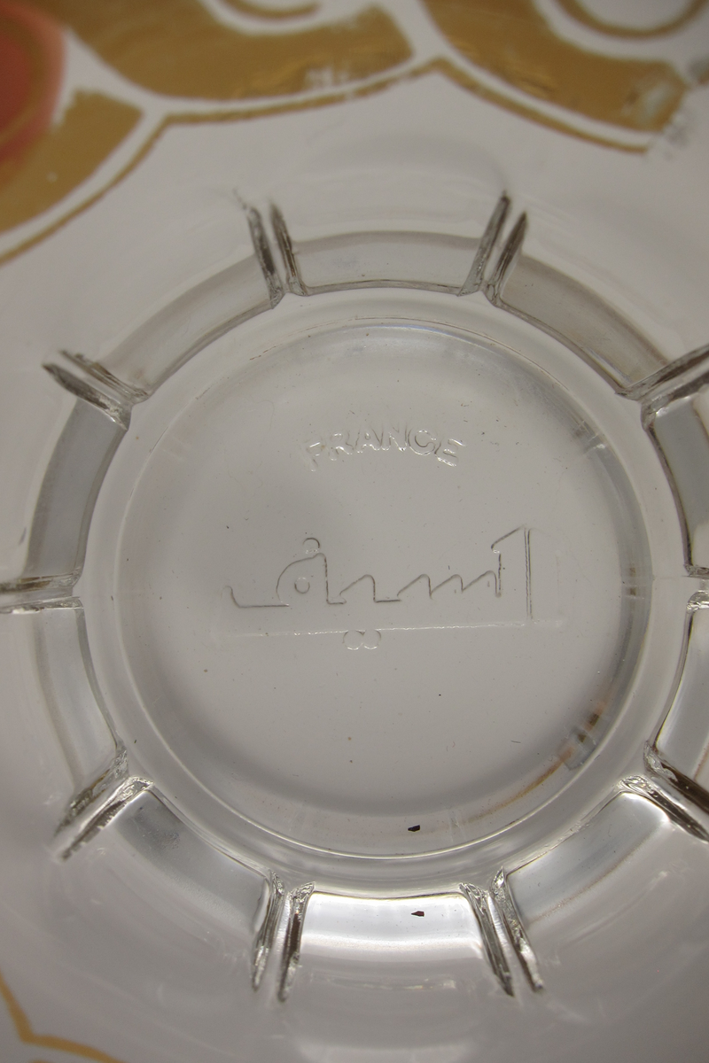 vintage glass gold-plated demitasse cups