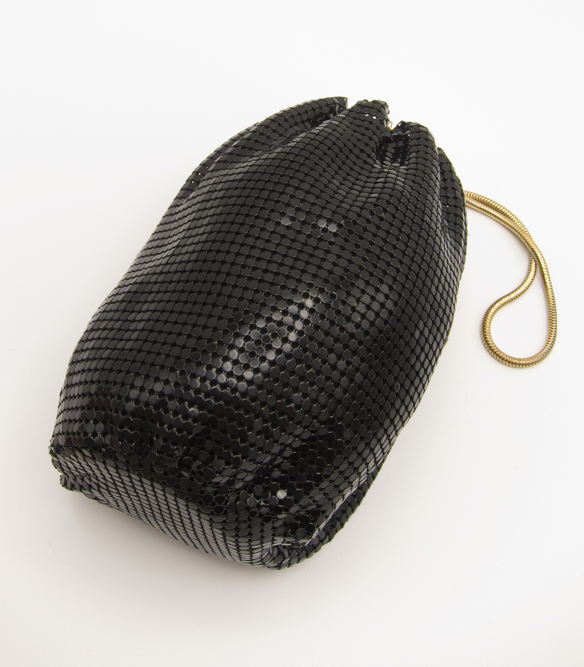 Vintage Metal Mesh Wristlet - Black