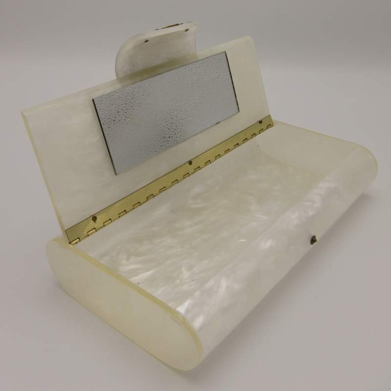 Vintage White Lucite Clutch by Willardy