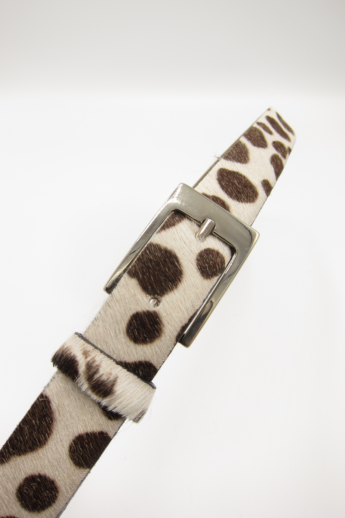 vintage fur animal print belt