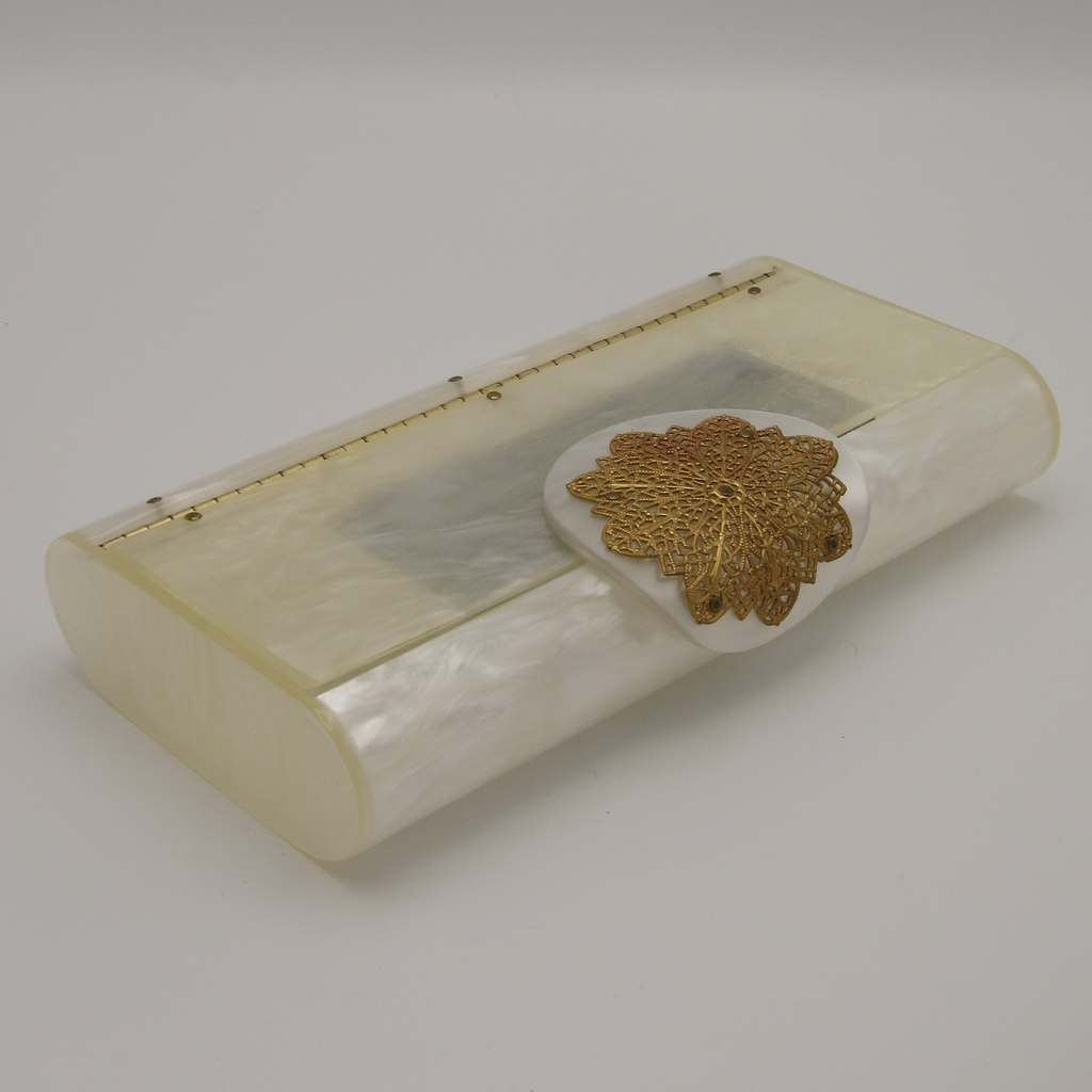 Vintage White Lucite Clutch by Willardy