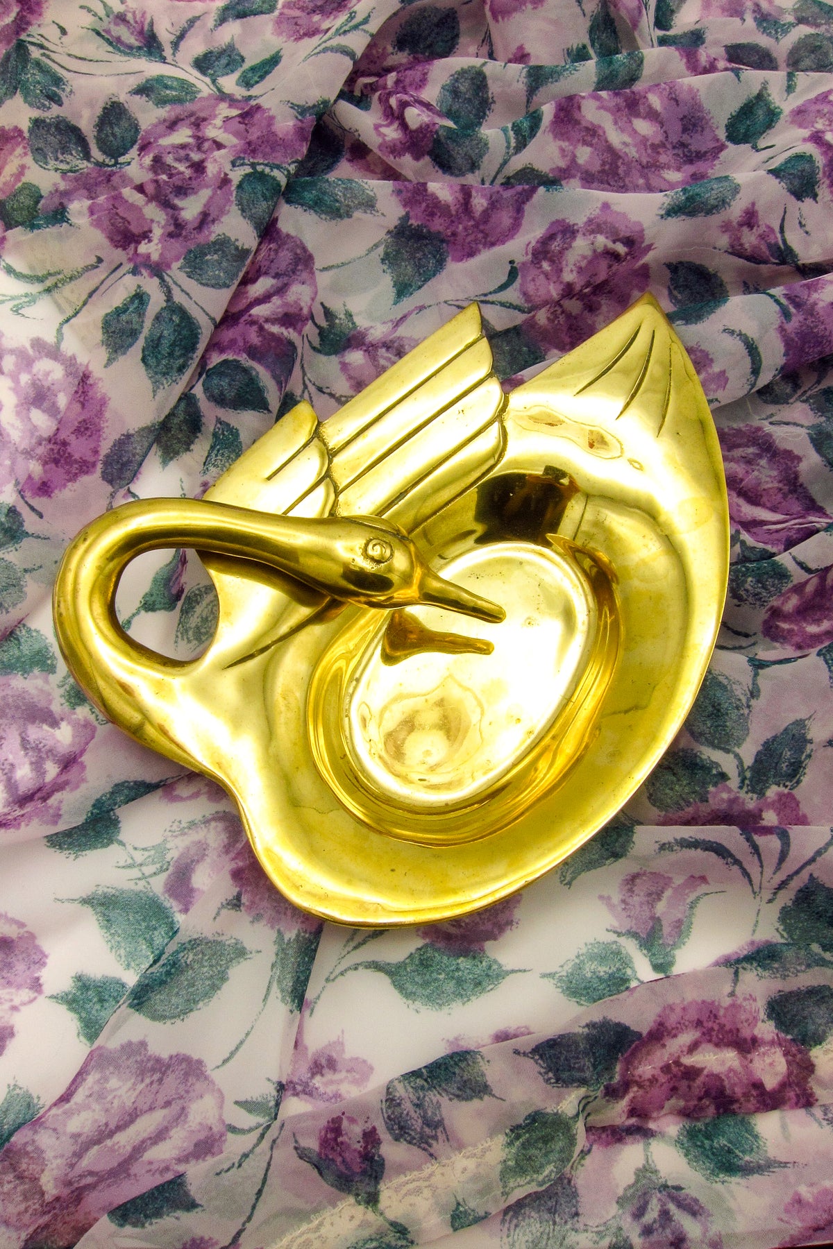 Brass Swan Dish by Dolbi Cashier