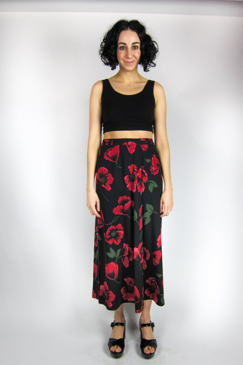 Vintage Dark Rose Skirt