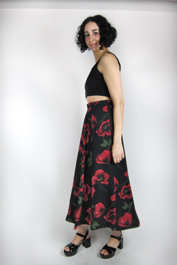 Vintage Dark Rose Skirt