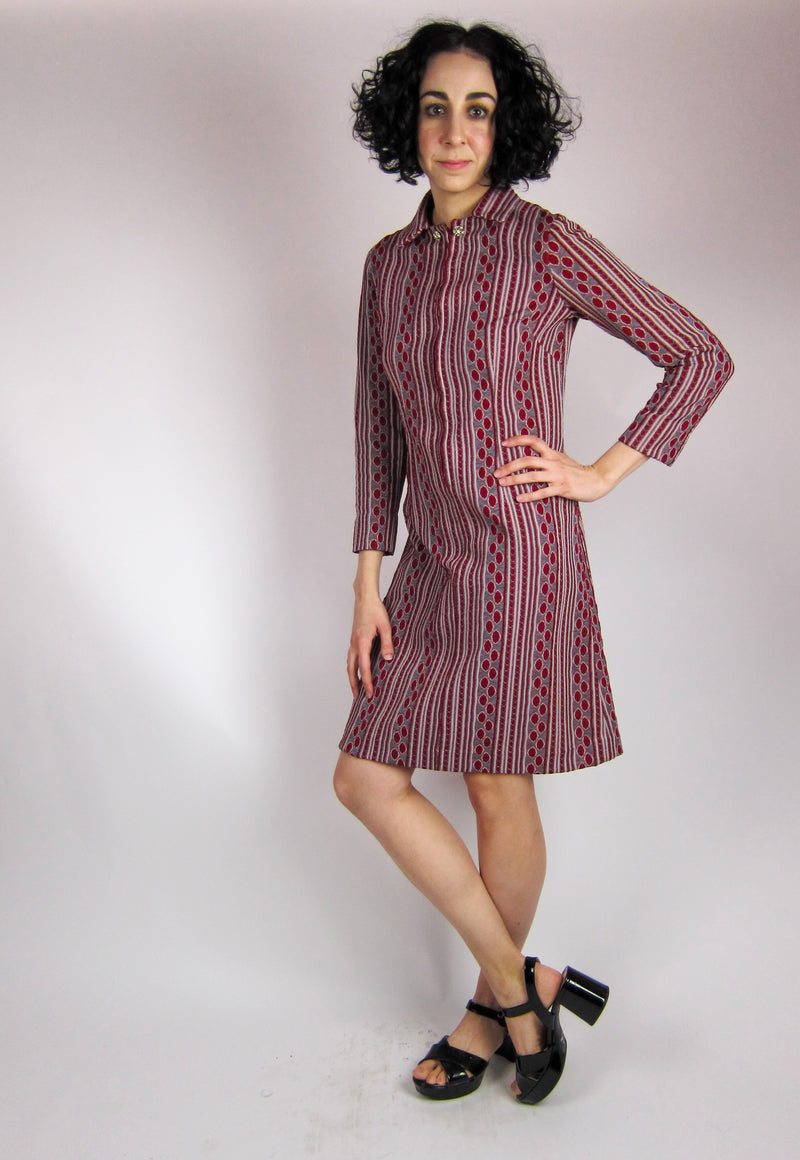 Vintage Geometric Mini Dress