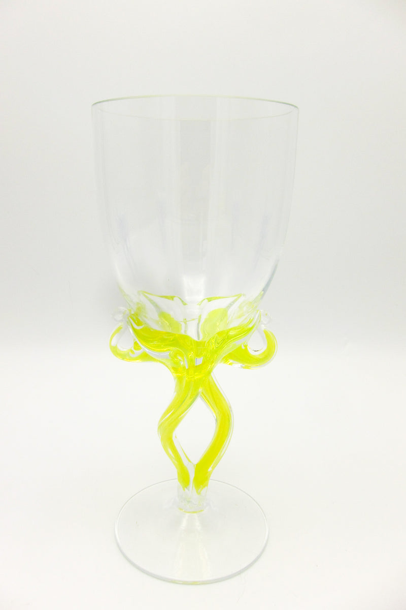 Jozefina Krosno wine glasses art glass