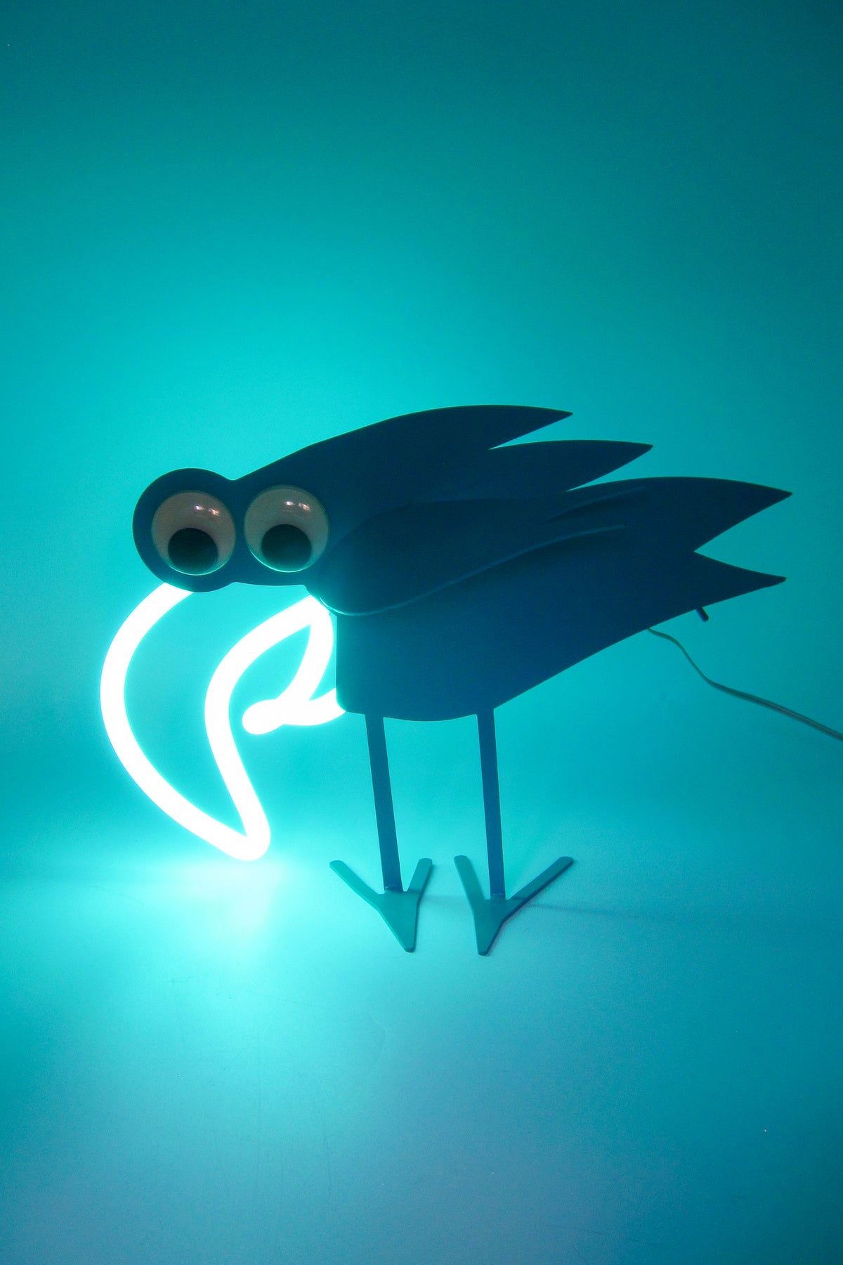Postmodern Neon Bird Light / Sculpture