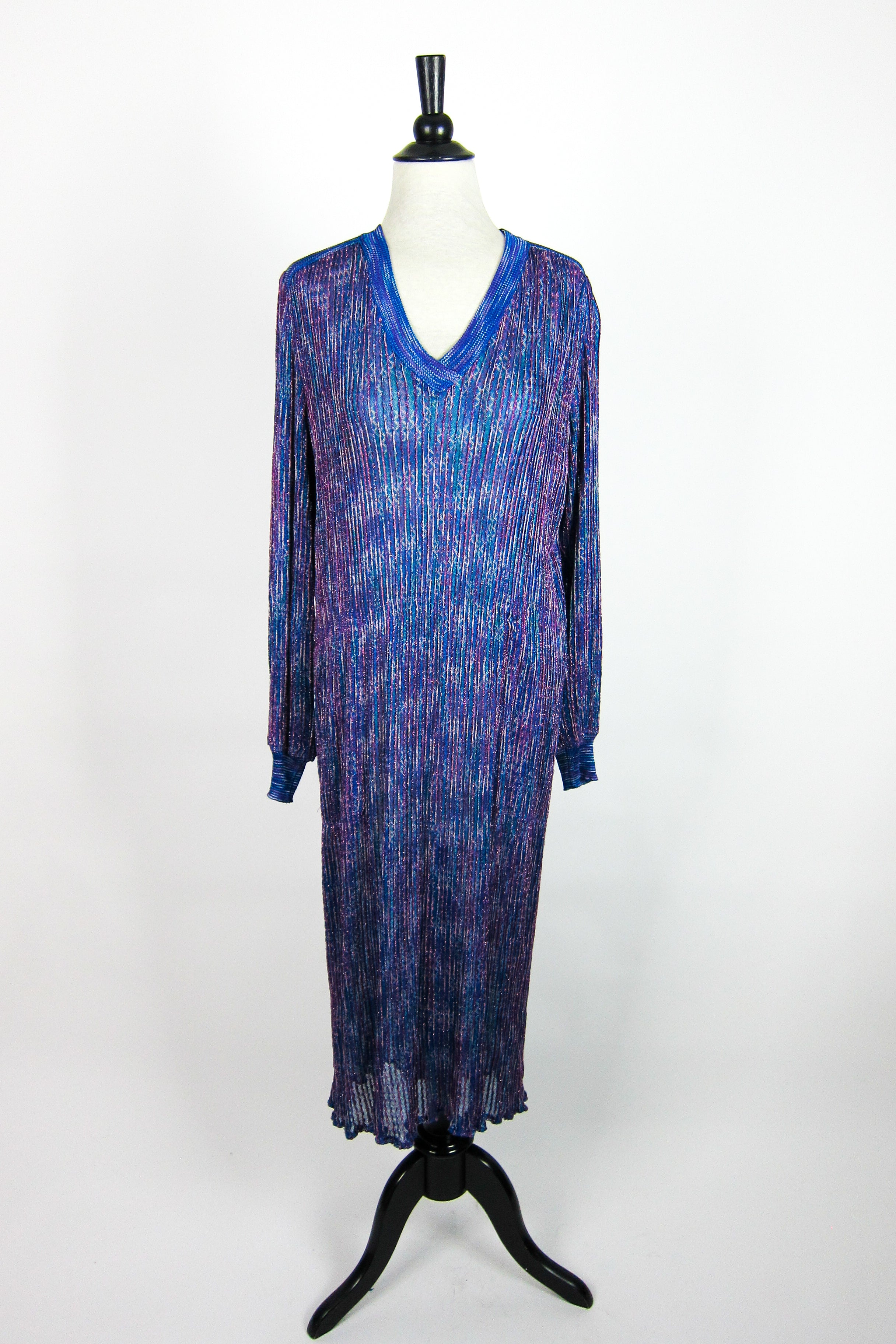 Vintage Missoni Metallic Knit Dress Dovetail
